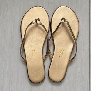 TKEES Shimmering Gold Sandals